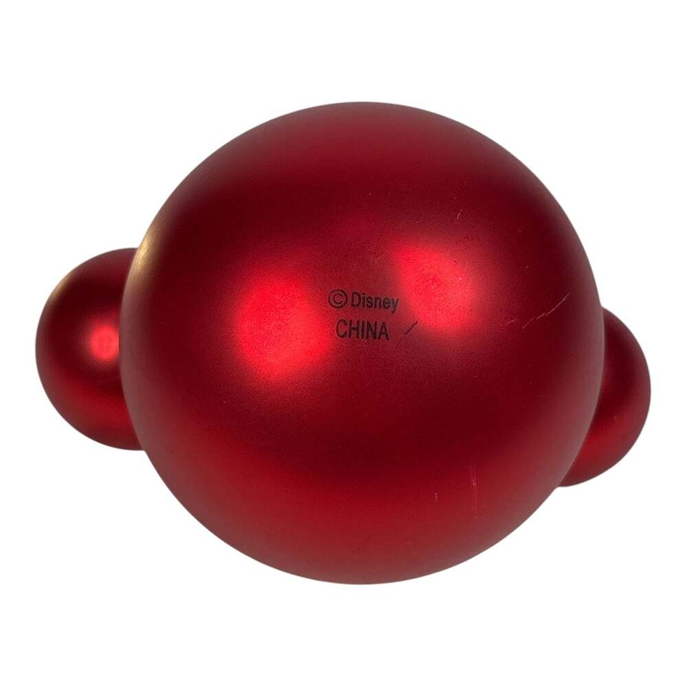 2008 Walt Disney World Red Mickey Mouse Icon Mercury Glass Christmas Ornament - Picture 6 of 7